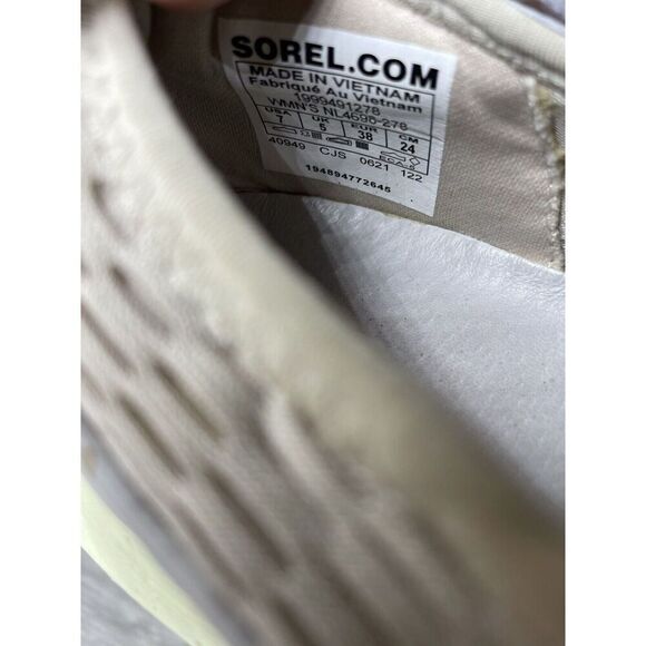 Sorel Kinetic Impact Strap Beige Mesh Synthetic Slip On Shoes Women’s 7M US/38EU - Picture 9 of 16